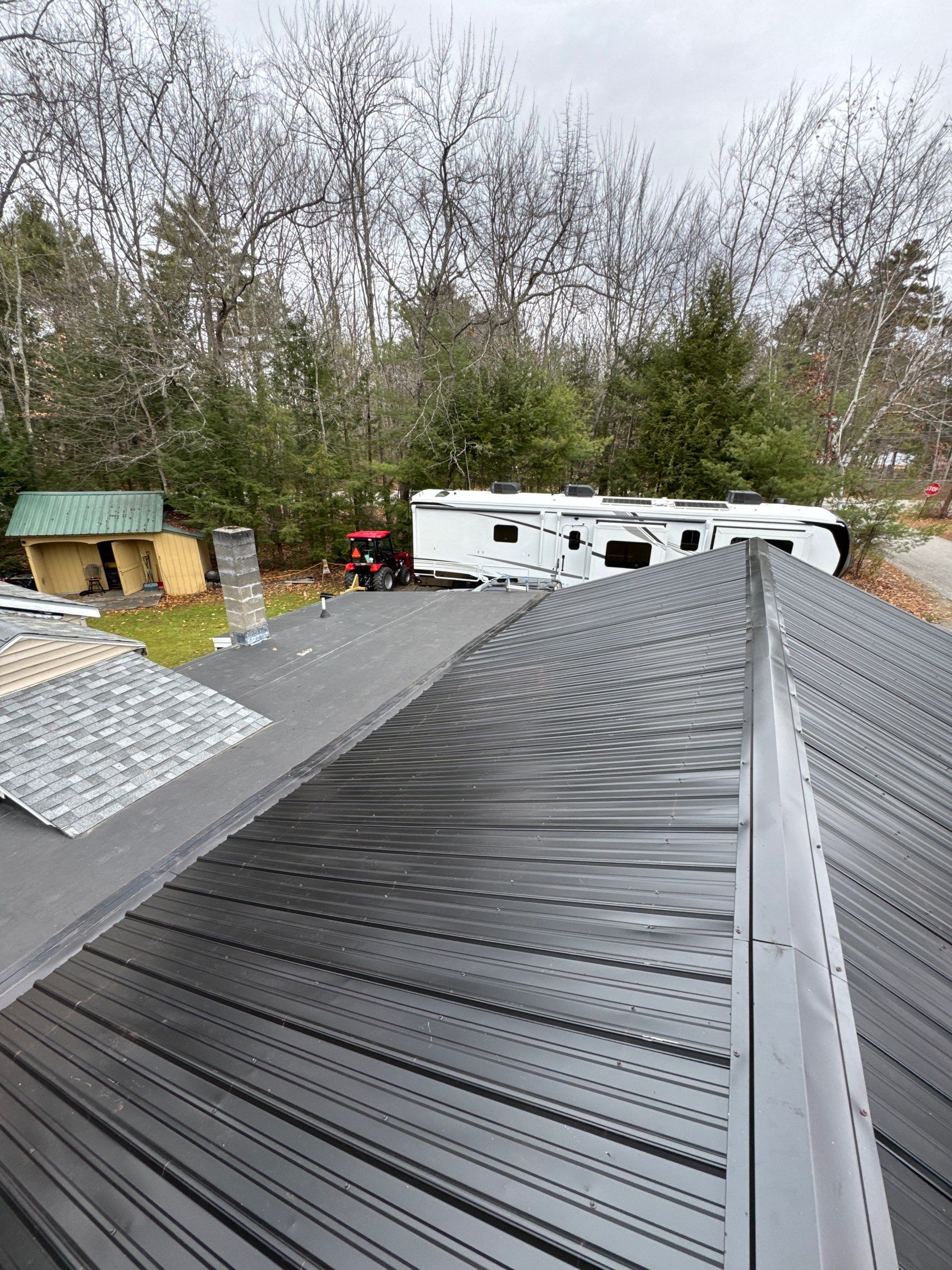 Gilford, NH Metal Roof Installation on Lake Winnipesaukee – Screw-Down Metal Roofing System by Compass exteriors