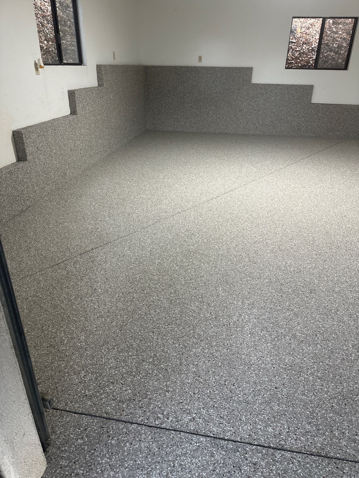 Atascadero Garage Floor Coating with Creekbed Simiron Polyurea System by MGP Coatings