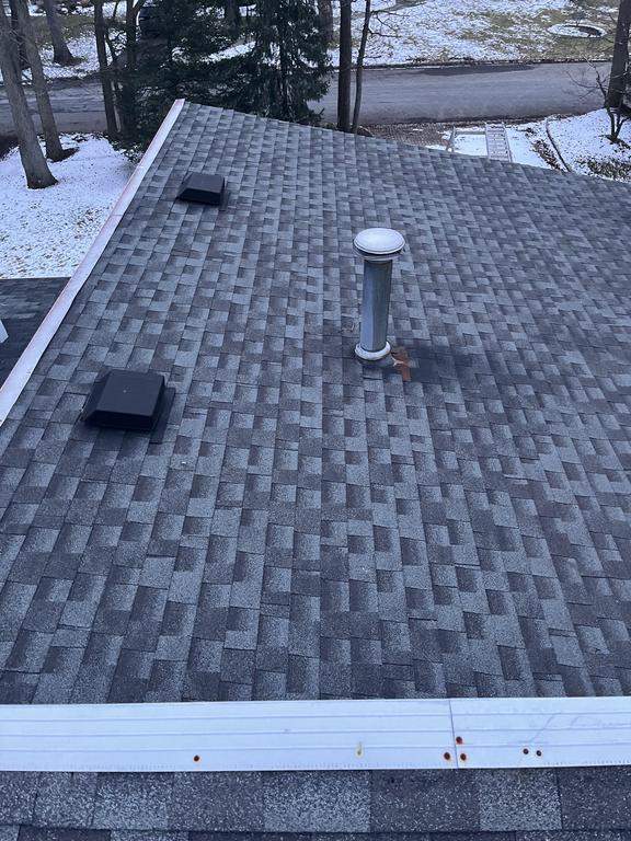 Residential Roofing Installation using Aluminum 032GA - Color Matte Black by CMNG LLC