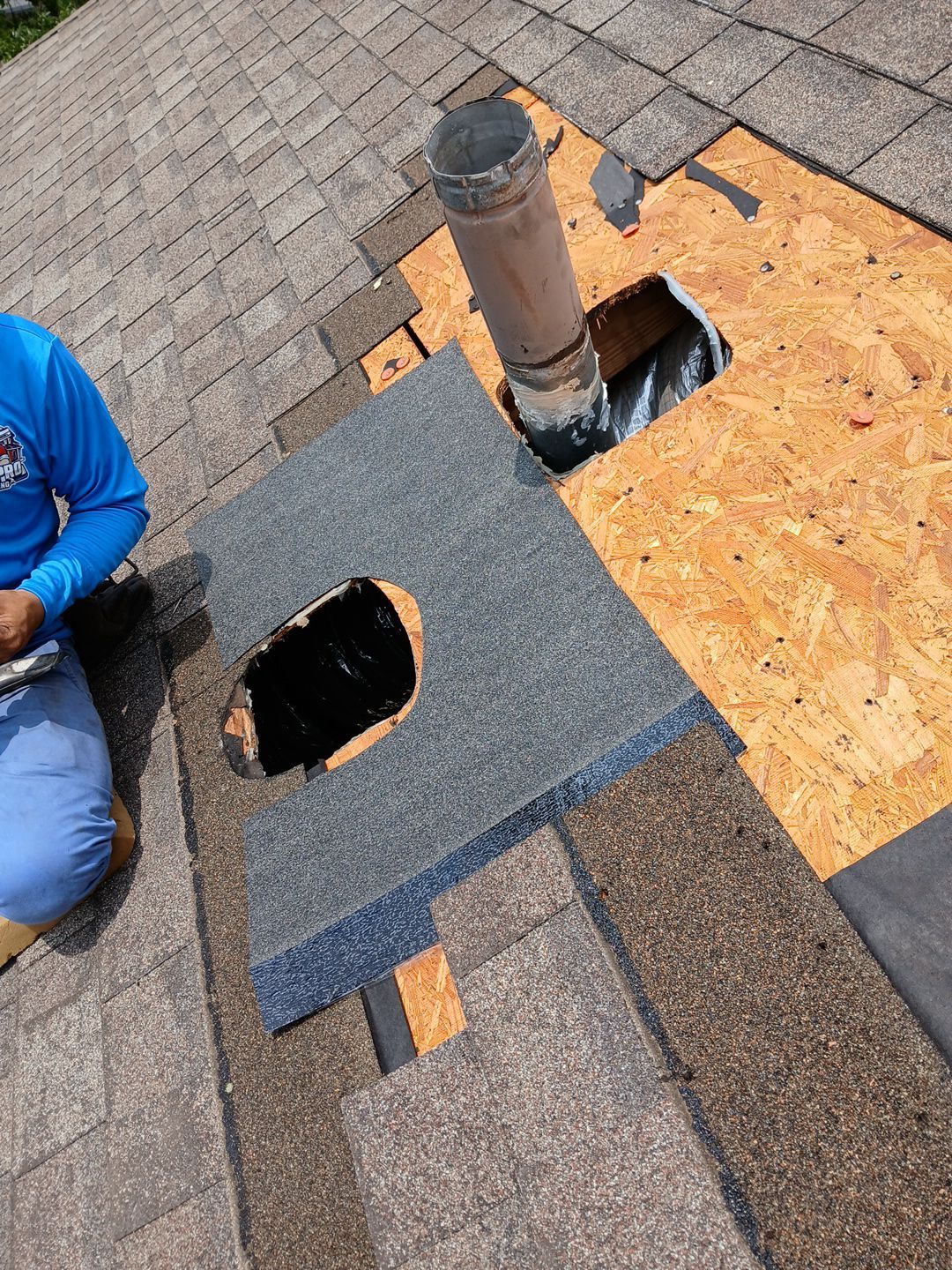Hail Damage using Owen's Corning Duration (Lifetime) Shingles by Roof Repair Company