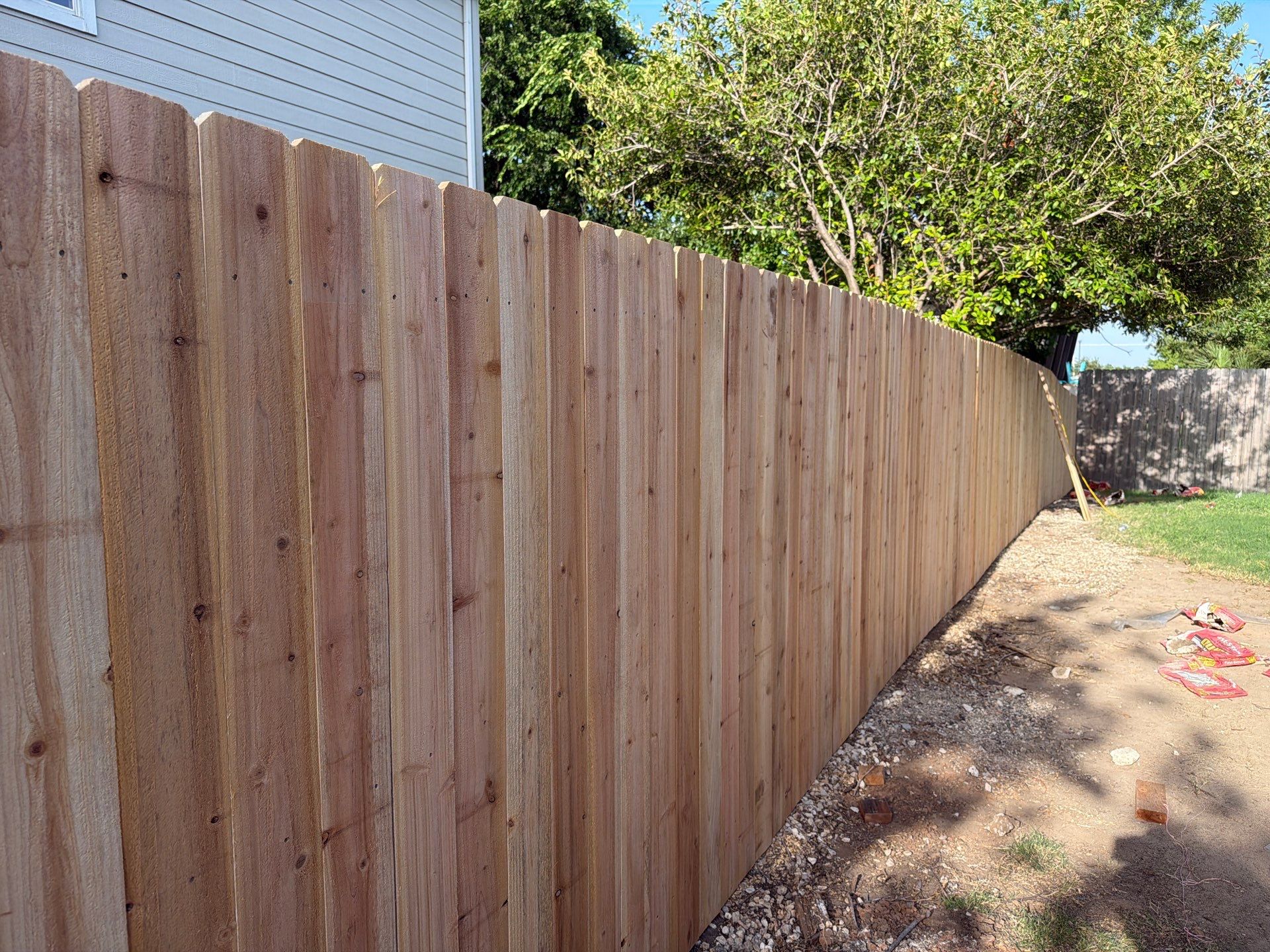 Custom Cedar Privacy Fence in Hutto by Rhino Home Care