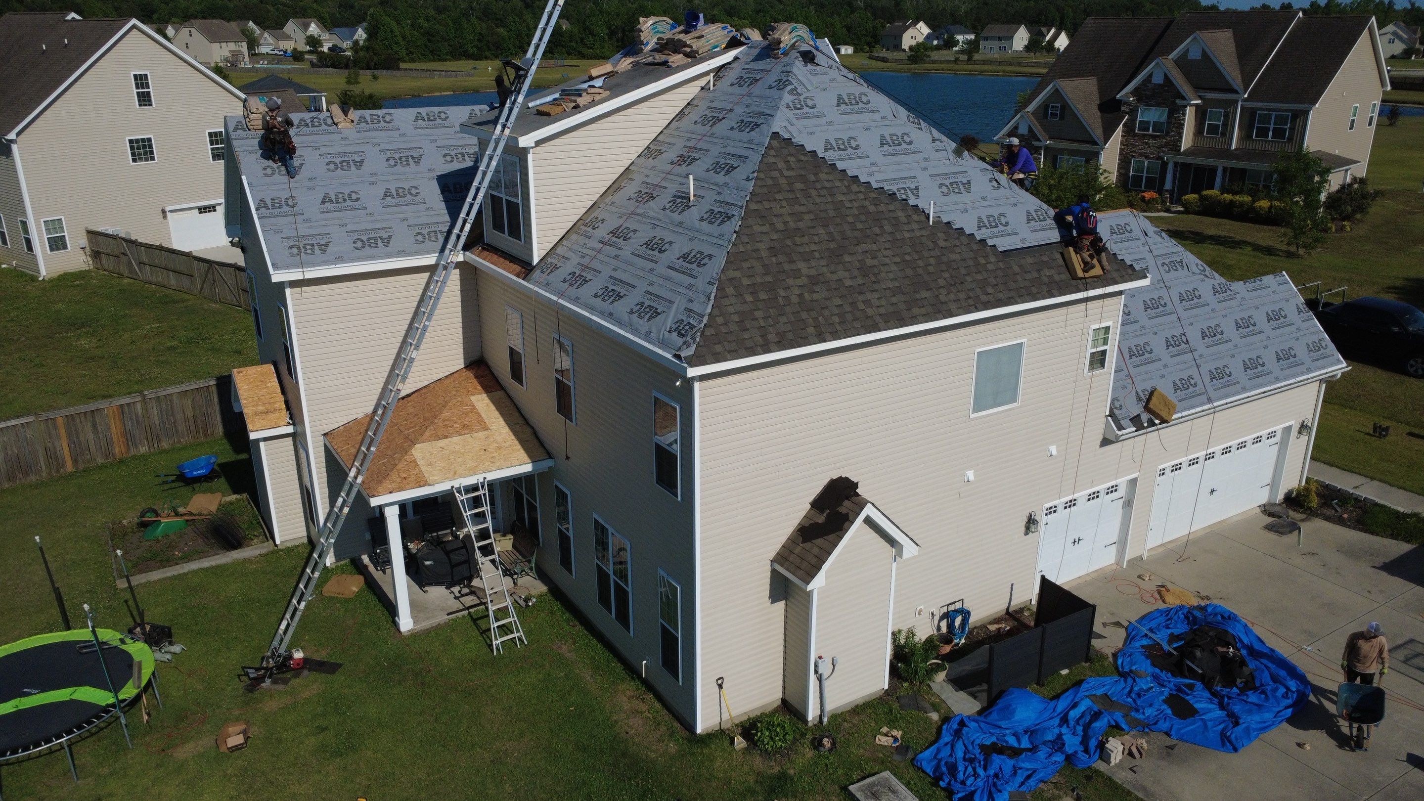 Roof Replacement in Jacksonville, NC using Landmark Weathered Wood by RGR Construction and Roofing, LLC