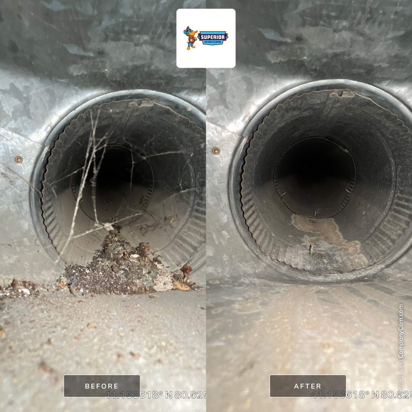 Air Duct Cleaning With a Vacuum Truck in Youngstown, OH by Superior Air Duct Cleaning