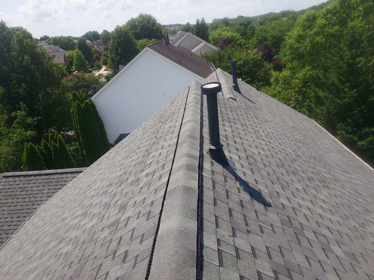 Residential Roofing Installation using Atlas Pinnacle Pristine Hearthstone Architectural Shingles by Frederick Roof Repair