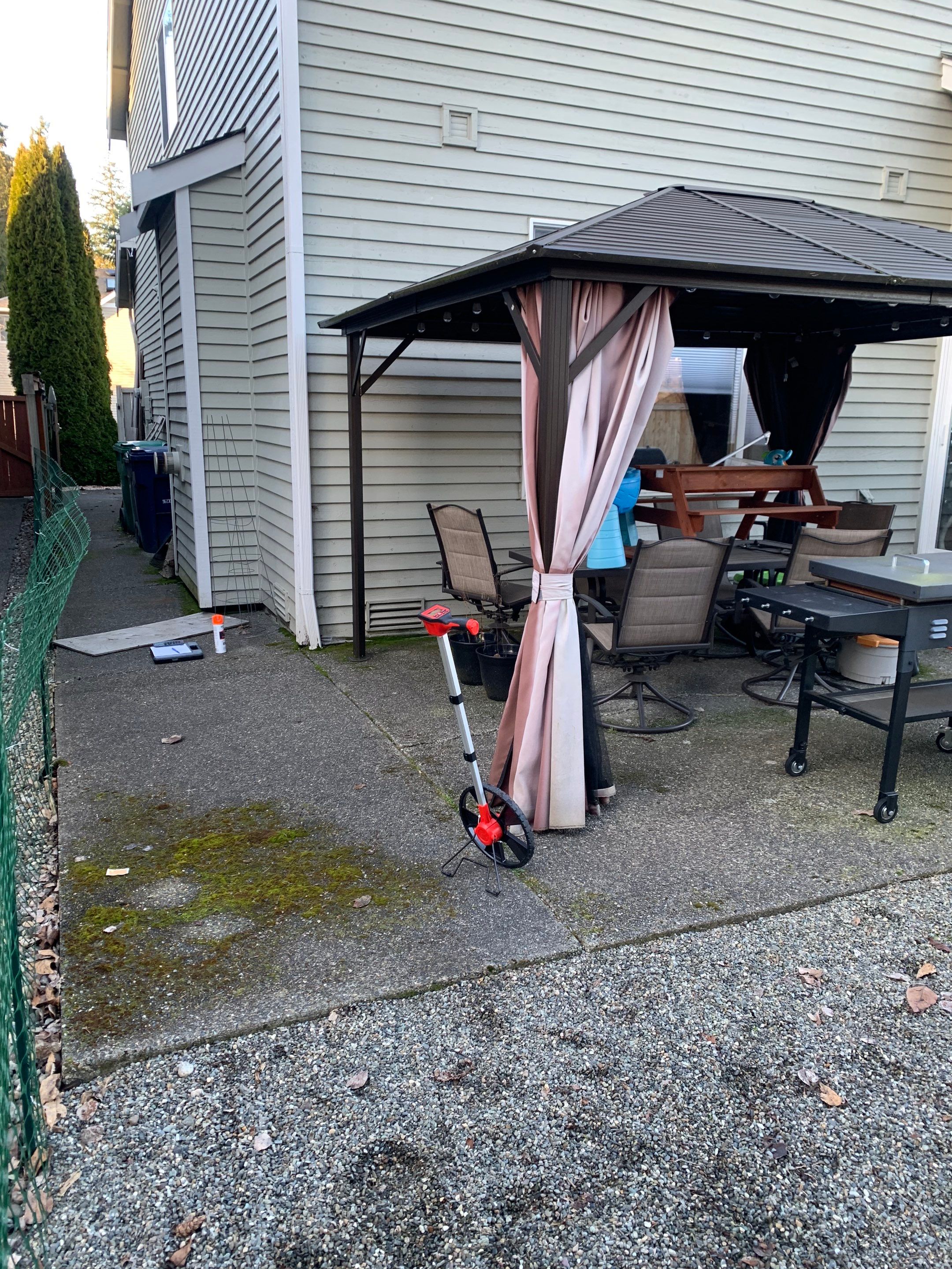 Benedict | Stamped Concrete Back Patio by Jireh Asphalt & Concrete Inc 