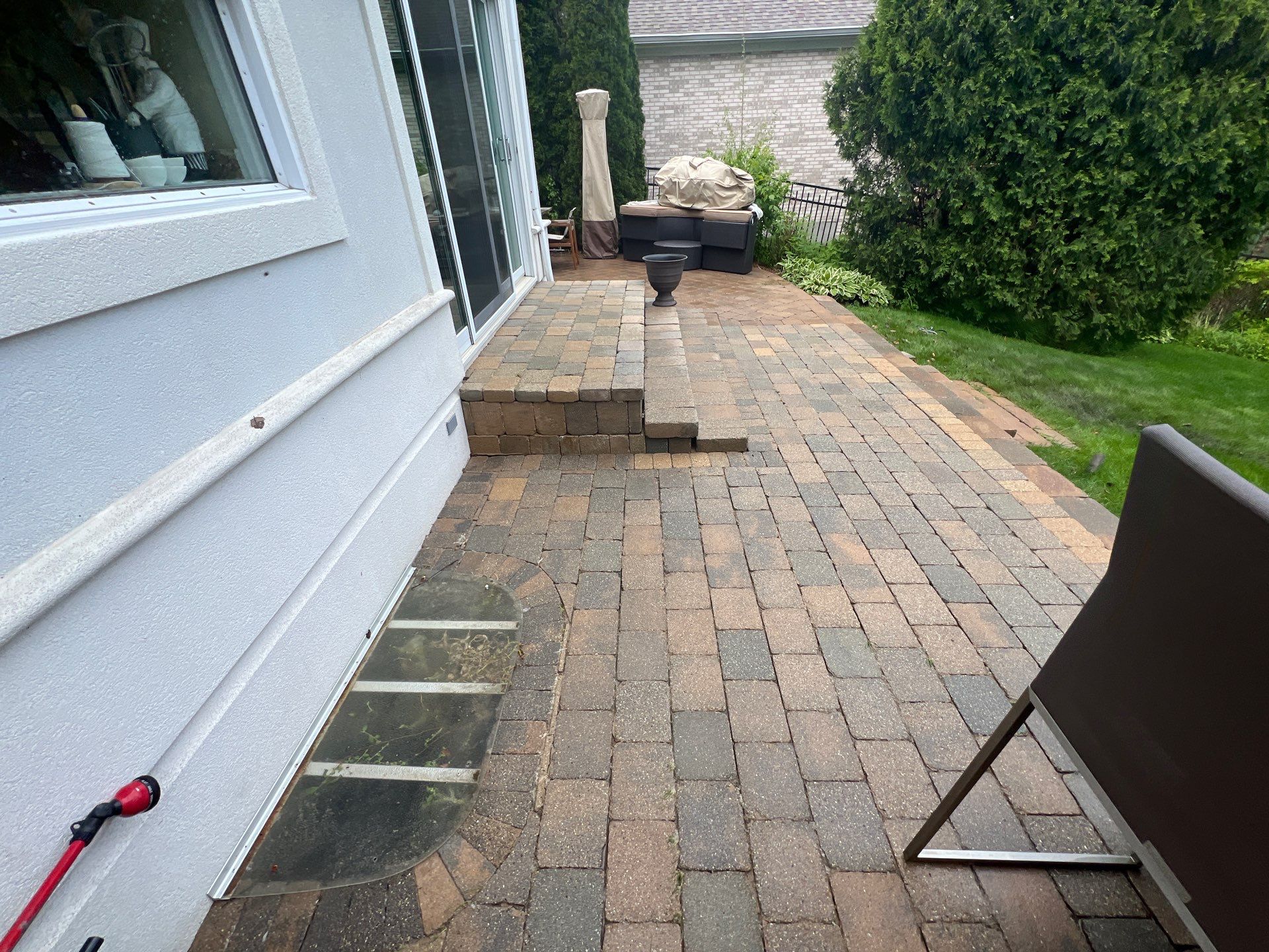 dryvit using Algaecide, soft wash soap by Northern Power Washing LLC.