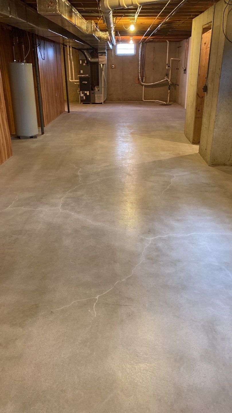 Basement Floor Color is Domino by Your1DayFloor.com