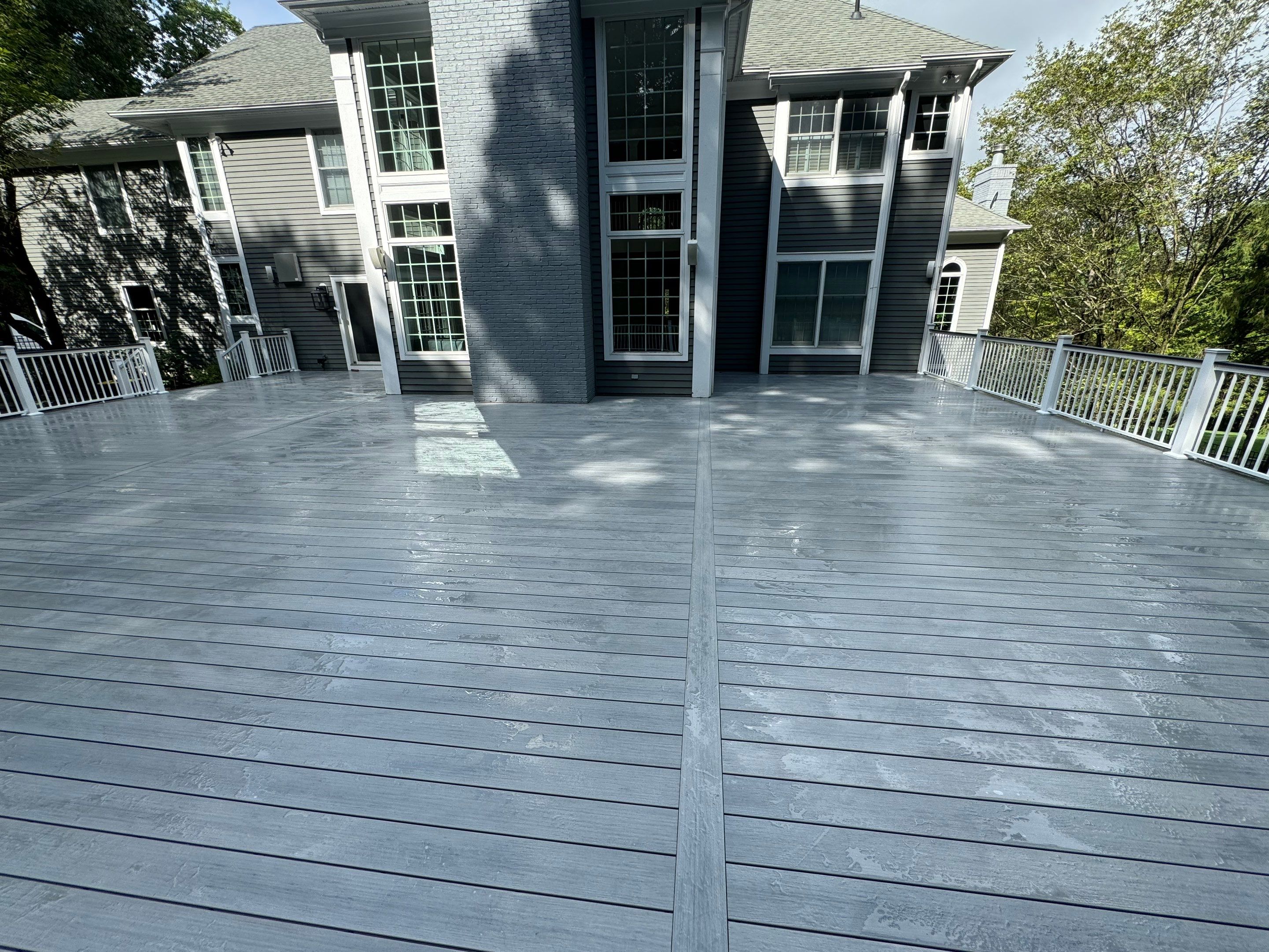 Deck Resurface with Gazebo and Bench by deck guardian
