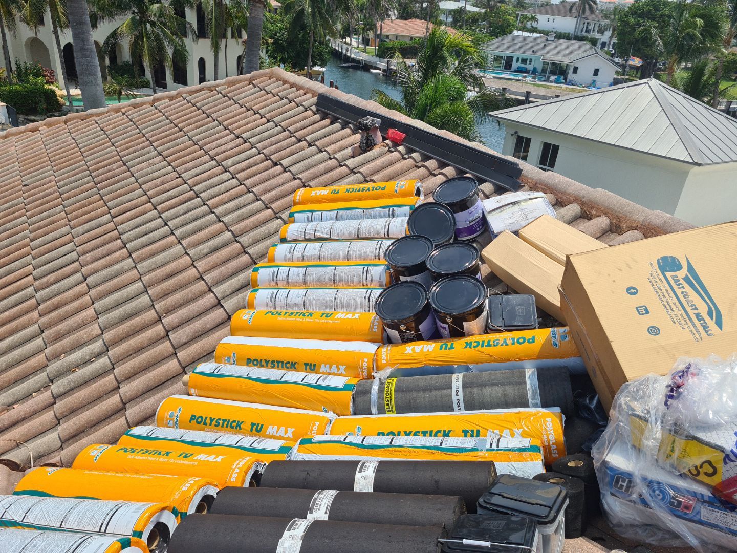 Residential Roofing Installation using Eagle Roofing Tile by BLUES BROTHERS ROOFING