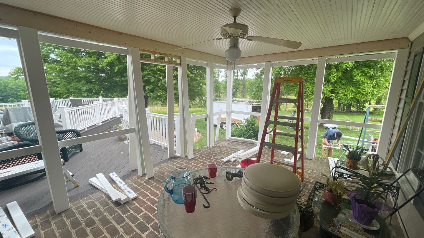 Screen Porch Renovation - Fallston MD by HomeWerkes Design & Build