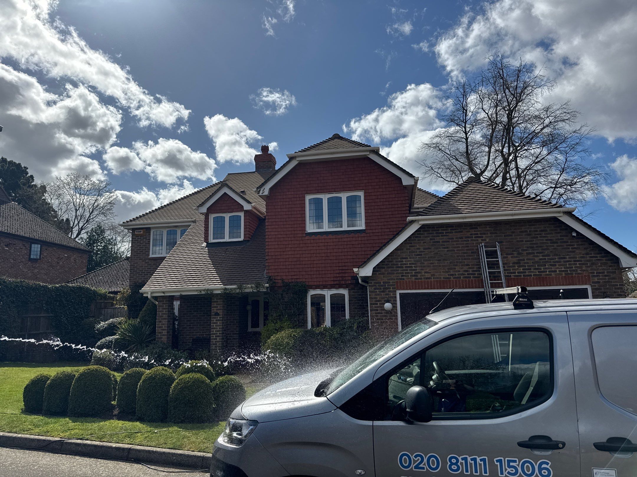 Roof Clean - Moss Removal - Gutter Clean using Honda 15lpm Low Pressure Washing Machine by Ges Exterior Cleaning ltd