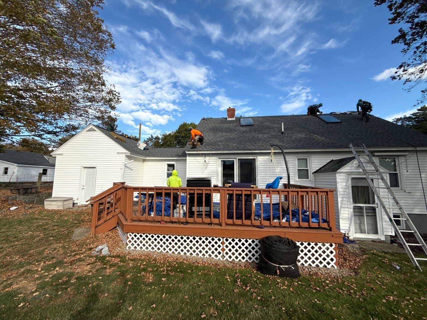 Complete Roof Replacement with GAF Pewter Gray HDZ™ Shingles, VELUX Skylights & New Gutters by Sensible Home Solutions