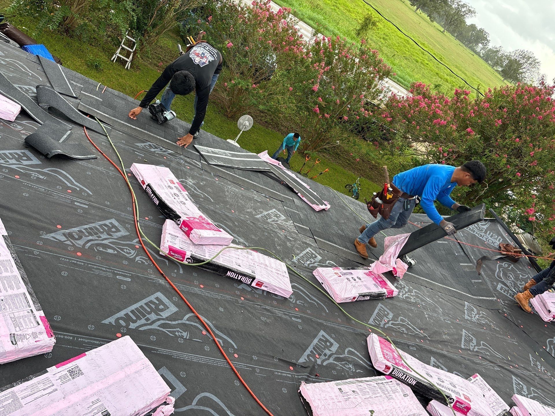 Residential Roofing Installation using Owen's Corning Duration (Lifetime) Shingles by Roof Repair Company
