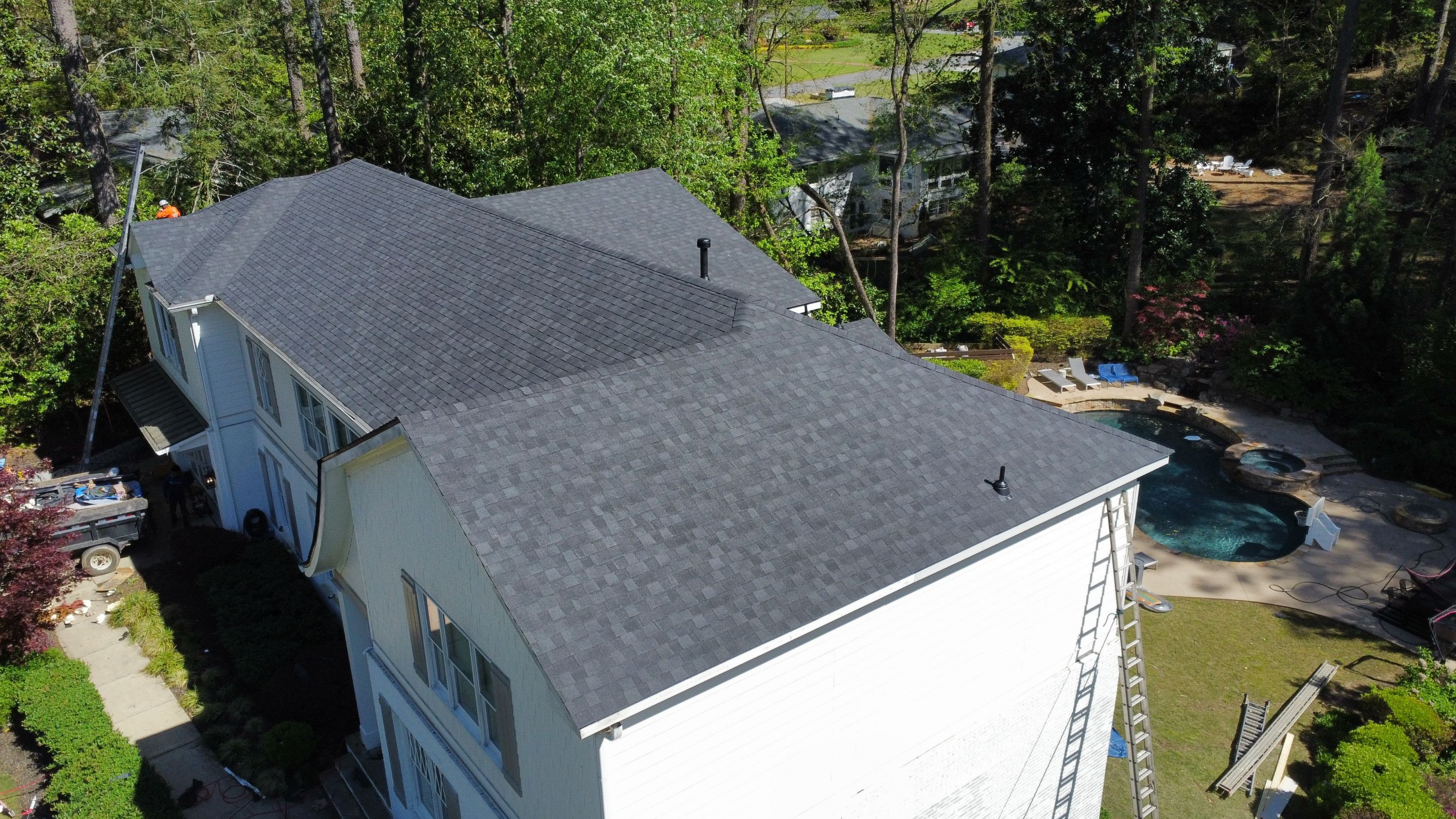 Atlanta, GA Roof Replacement CertainTeed Landmark Pro Max Def Charcoal Black by Reset Roofing