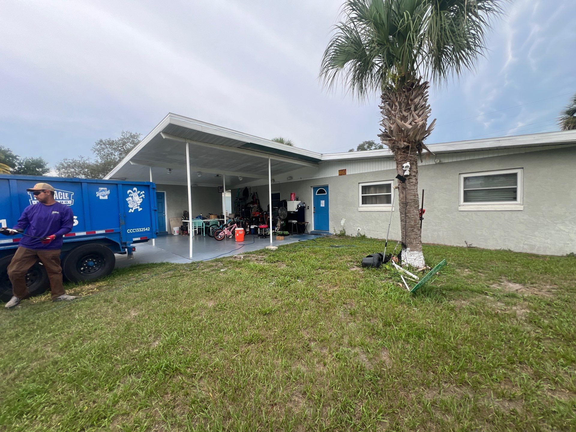 Colonial Slate Modified Bitumen Flat Roof Replacement in Daytona Beach by Pinnacle Roofing Group