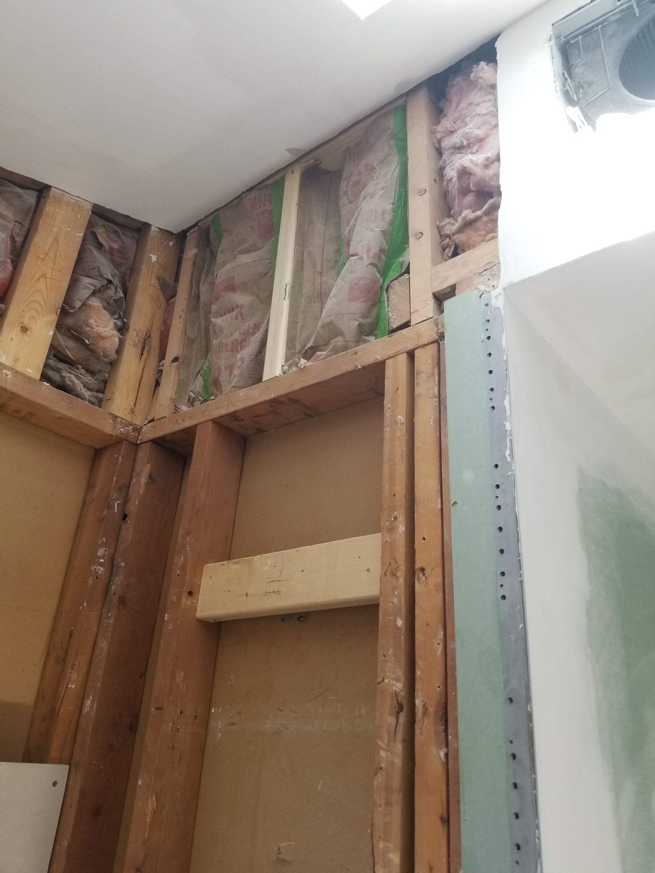 Remodel full bathroom new tile walk in shower plus 2nd half bath Powder room in Livonia, MI by Northwest Construction