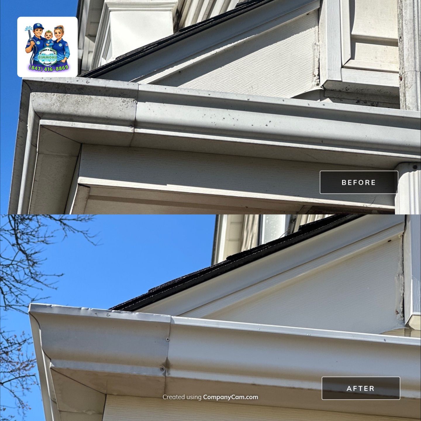 Project in Glenview by Simmons Power & Soft Washing