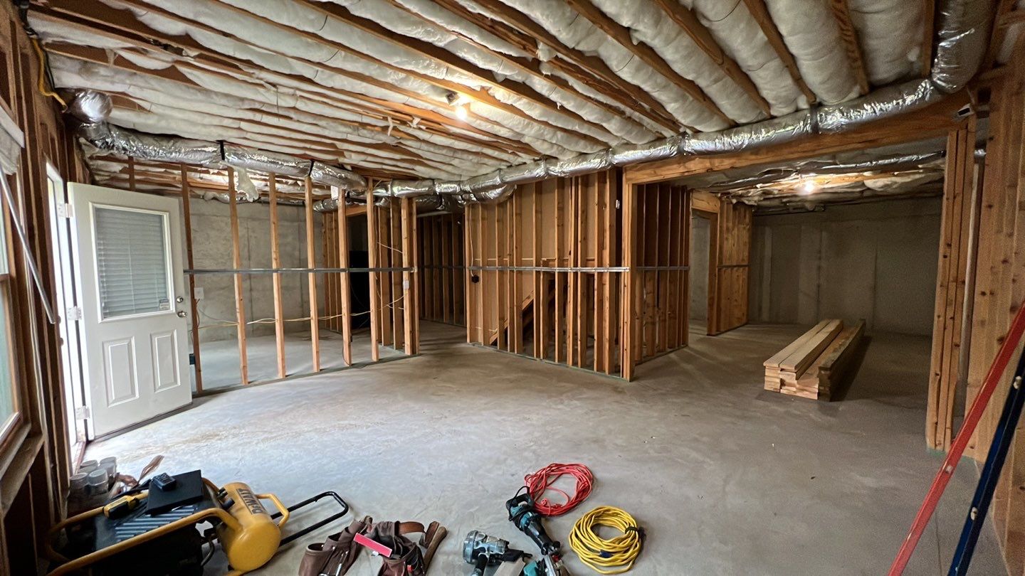 Modern Basement Finishing Project in Acworth Featuring Custom Wet Bar by Swift Home Renovations