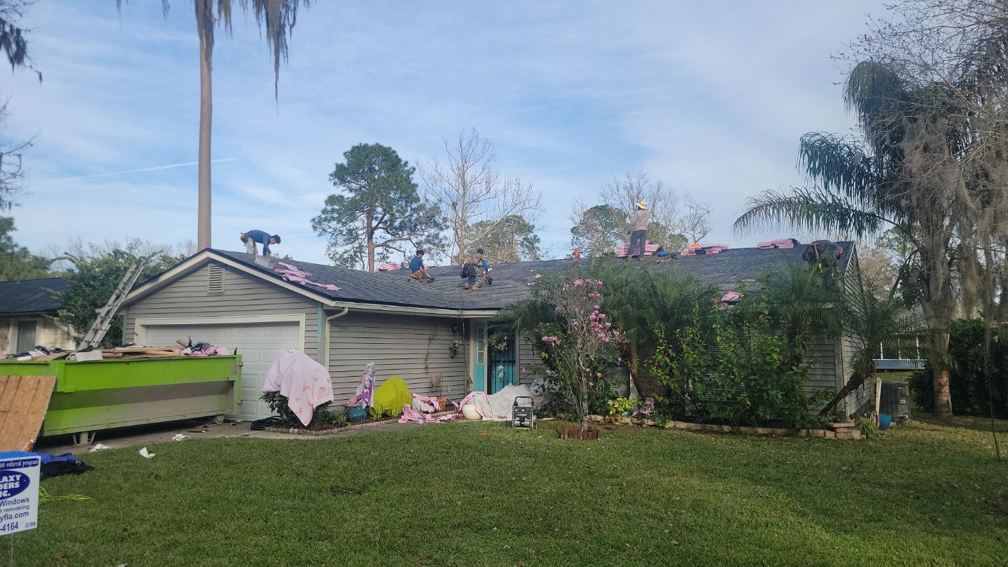Residential Roofing Installation using Owens Corning TruDefinition Duration Shingles by Galaxy Builders, Inc.