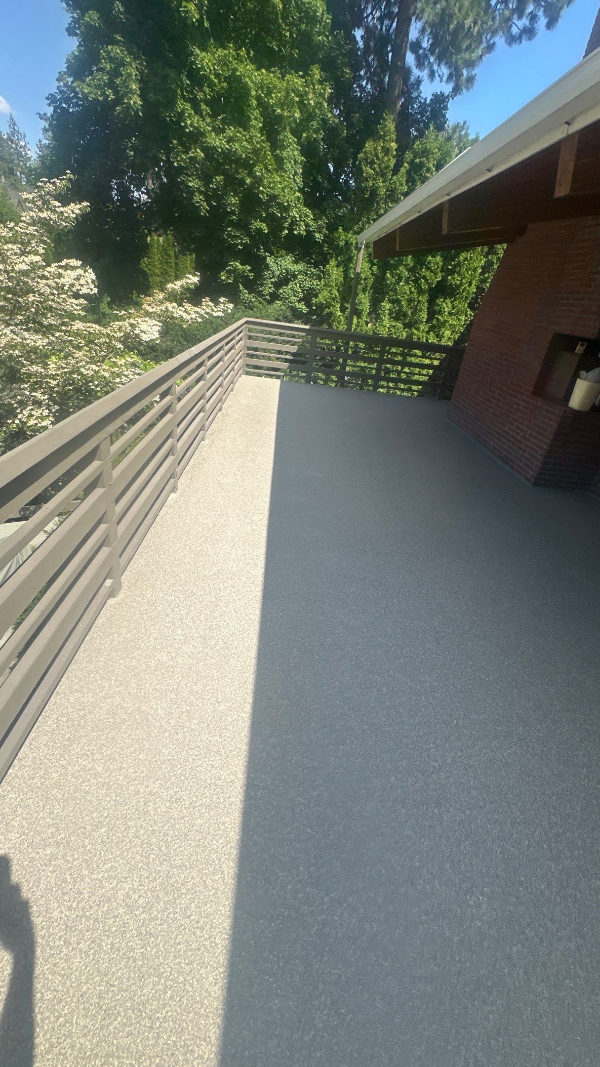 Patio Transformation using Trail Mix 1/8" Chip by Croc Coatings, LLC