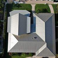 .032 Aluminum 1.5" Mechanical Seam Champagne  by Total Roofing System The Metal Roof Experts