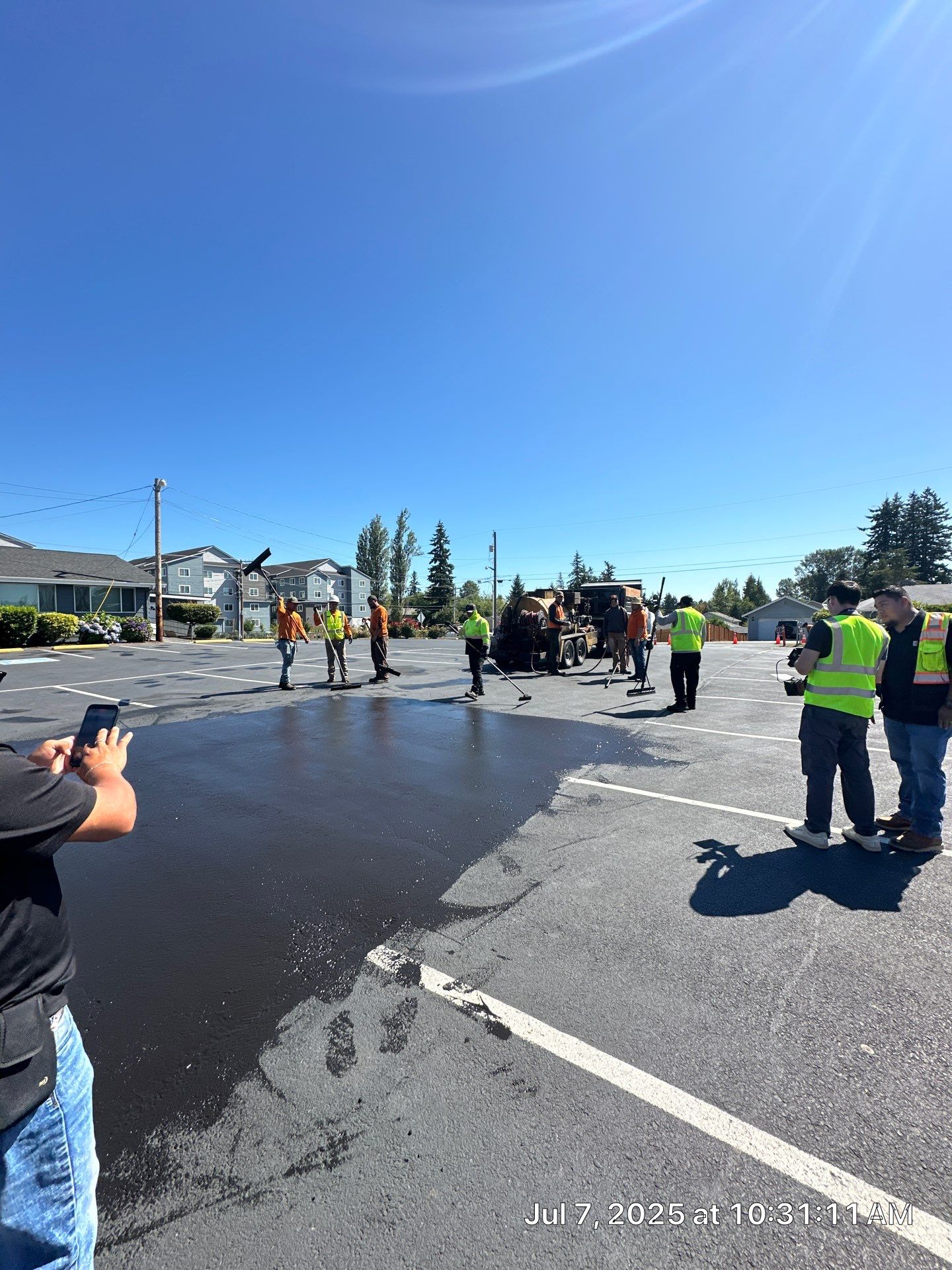 Parking Lot Sealcoat & Striping Repair   by Jireh Asphalt & Concrete Inc 