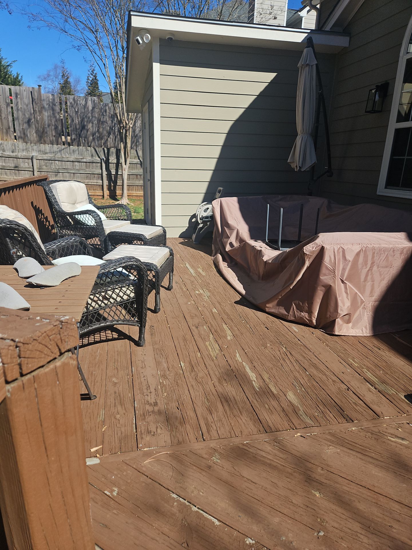 Wood Deck Build and Screen Porch Install in Kennesaw, GA by Nelson Exteriors 