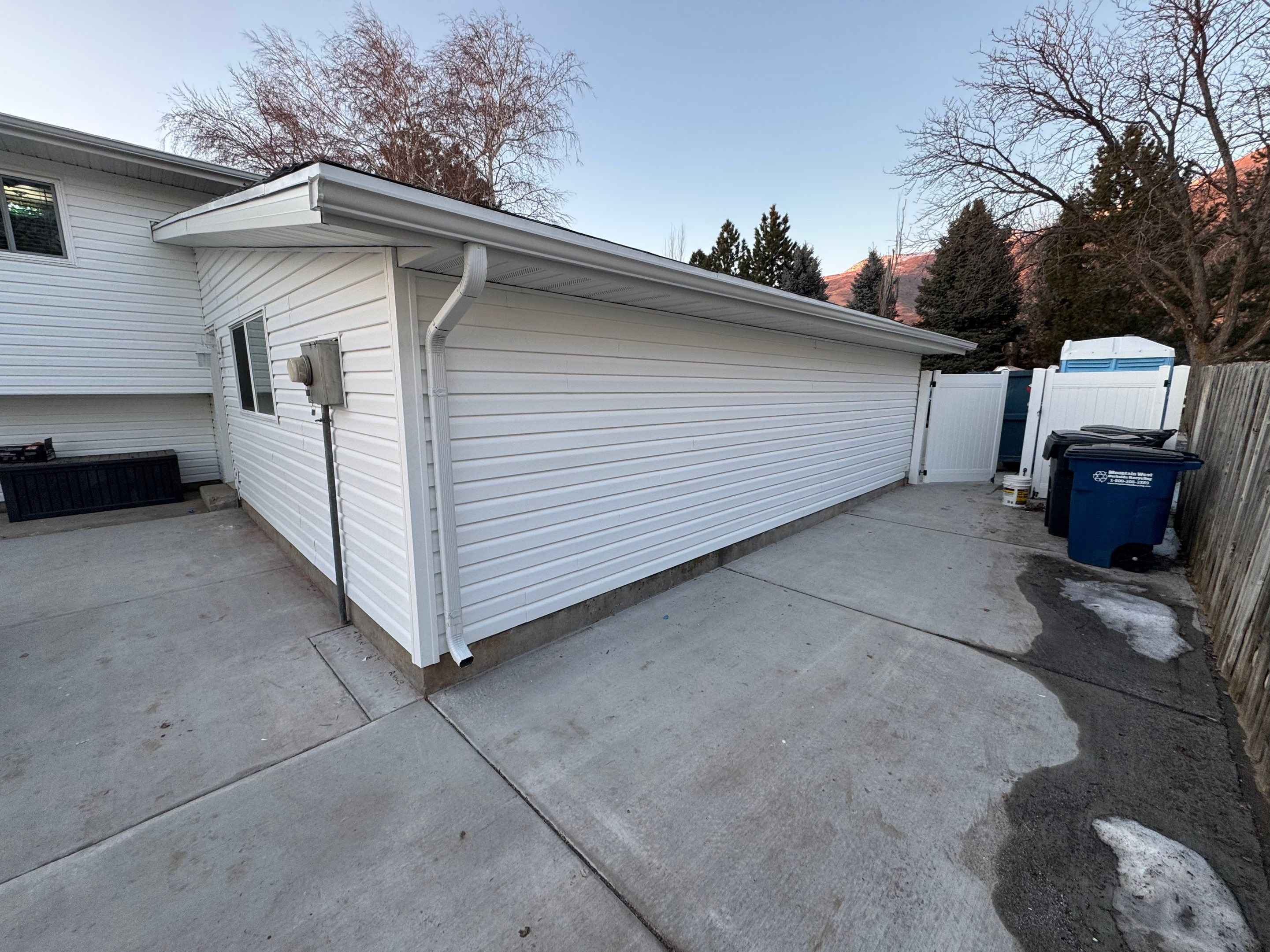 Ogden | Pristine All-White Modernization | Mixed Vinyl & Hardie by Ideal Siding Utah