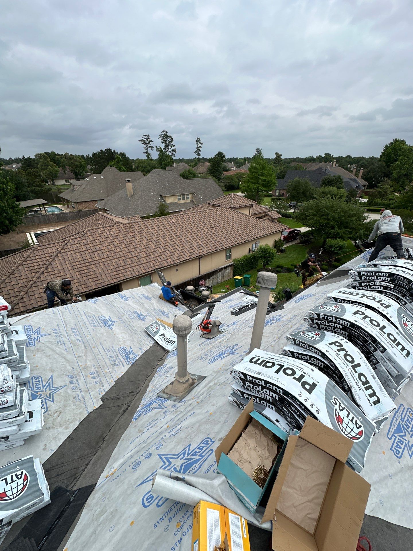 Project in Spring by Motion Roofing