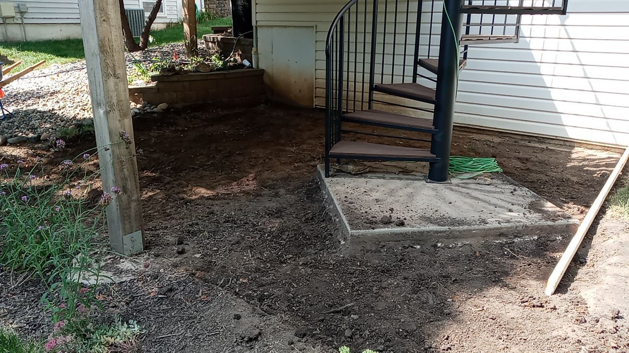 Back Yard Paver Patio by LAND ESCAPES LLC