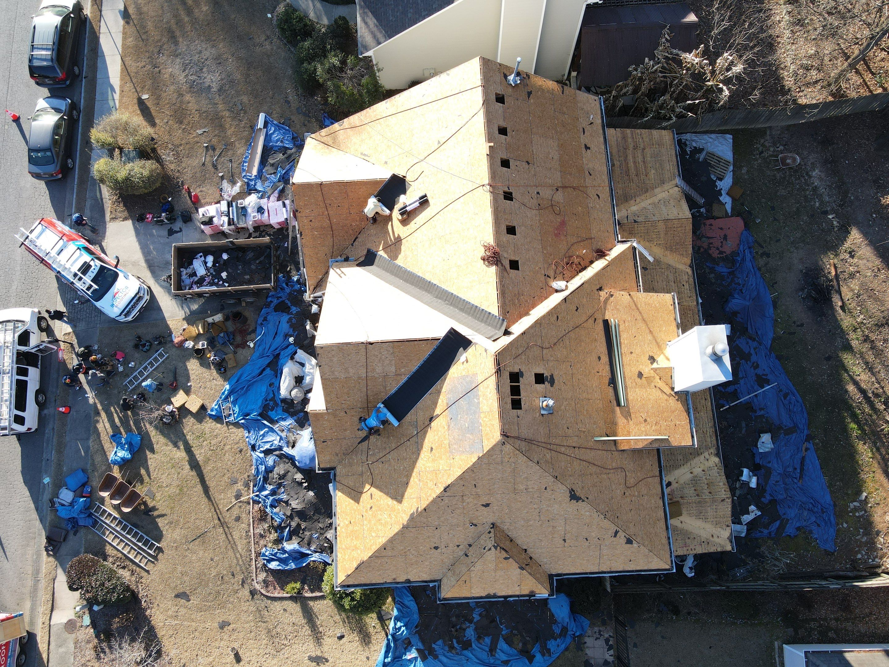 Residential Roofing Installation using Owens Corning by Inspector Roofing and Restoration