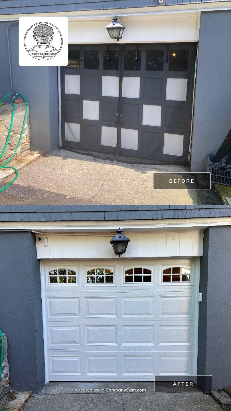Classic Amarr Olympus Garage Door Installation by DiGiorgi Roofing and Siding Inc