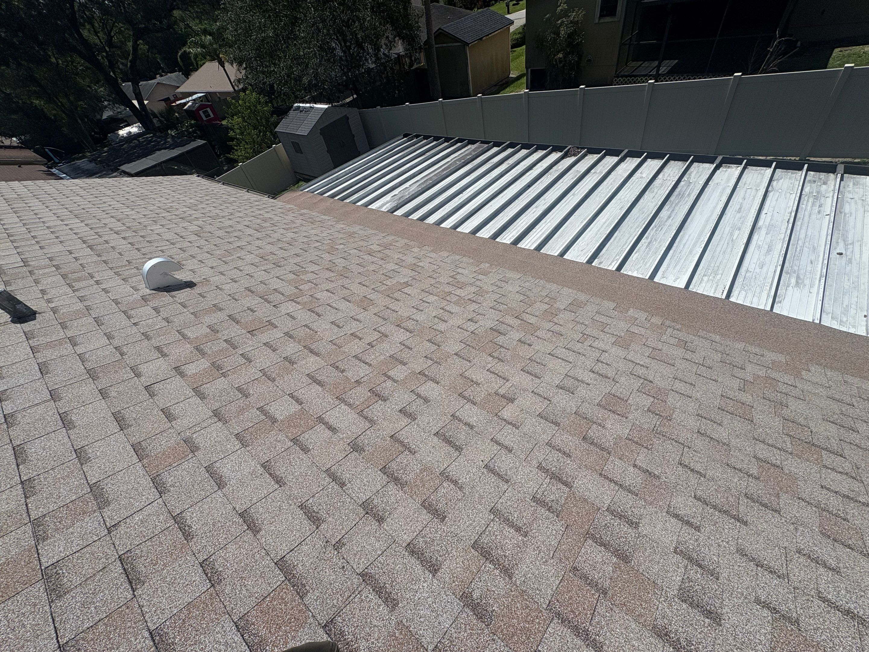 Architectural Shingle Roof Replacement and Attic Inspection in Orange City by Pinnacle Roofing Group