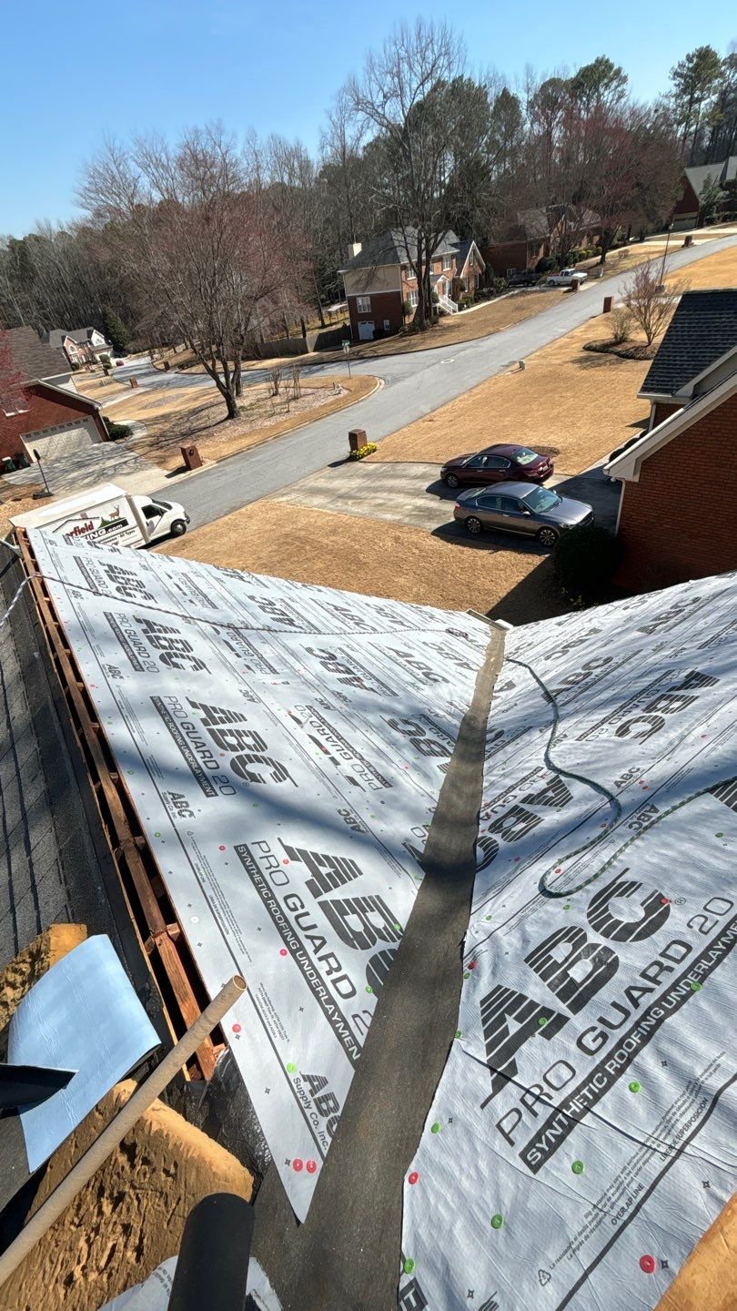 Roof Replacement Gutters & Downspouts by Deerfield Roofing LLC