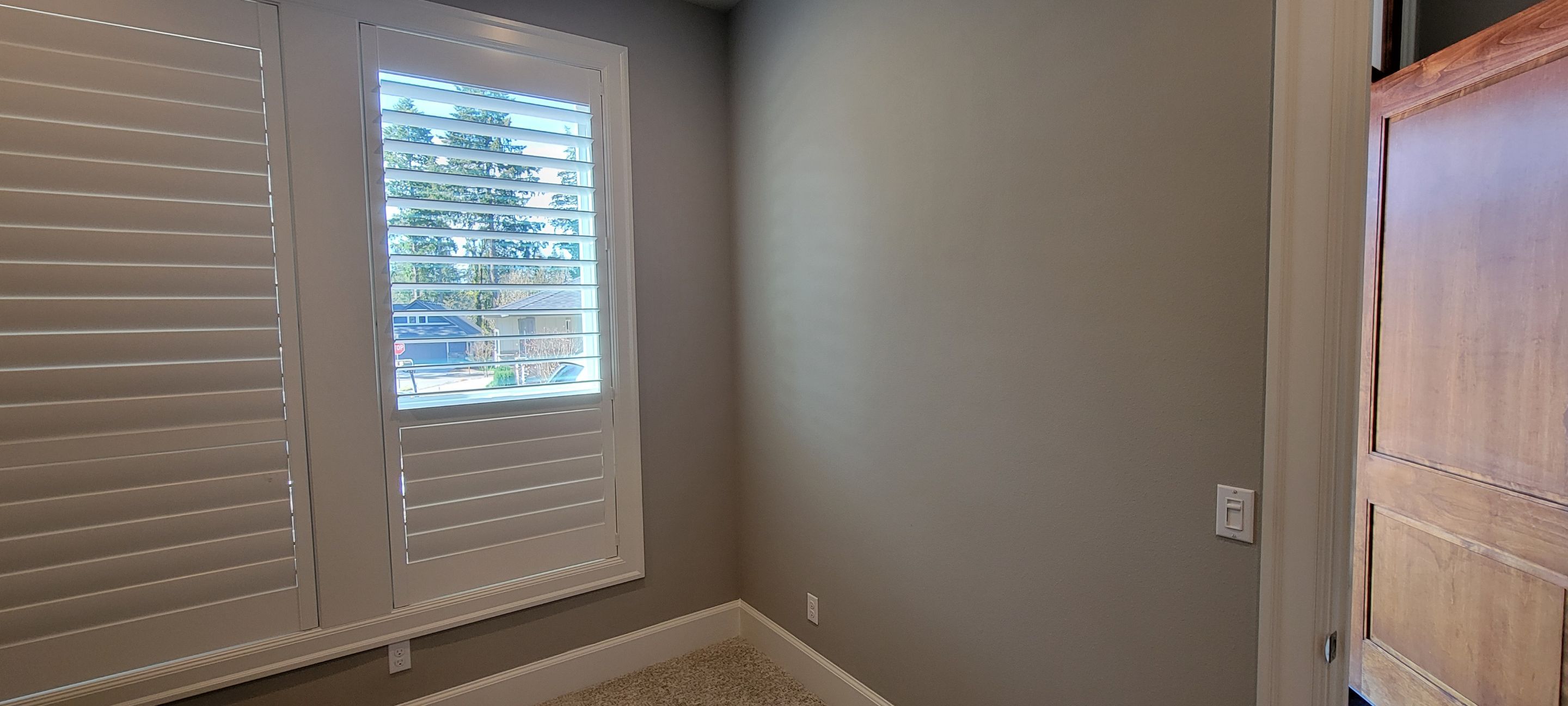 Closet transformation to coffee nook with custom shelves and LED lighting. by Crm Services Llc