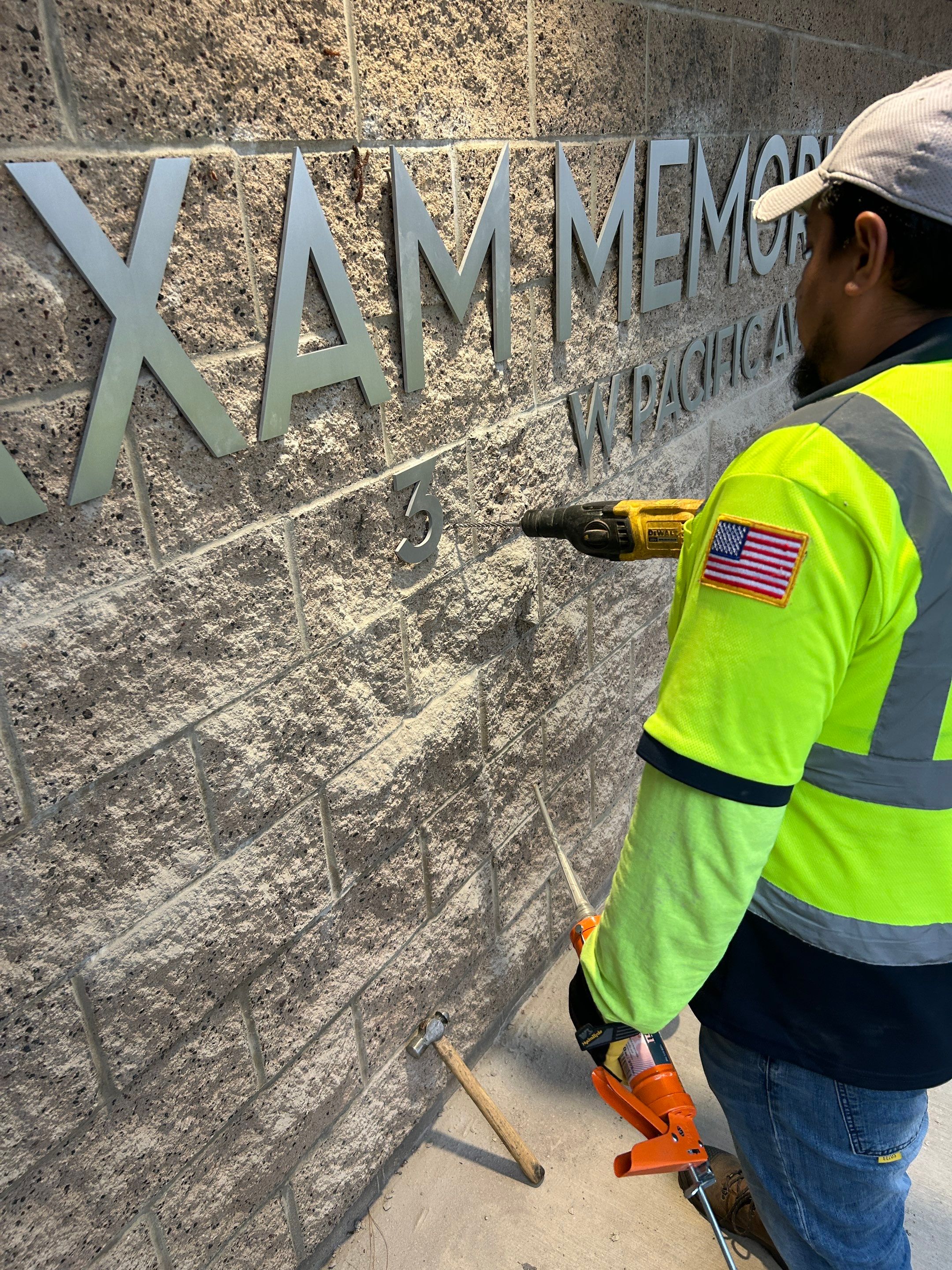 Project in Burbank by Golden State Signs