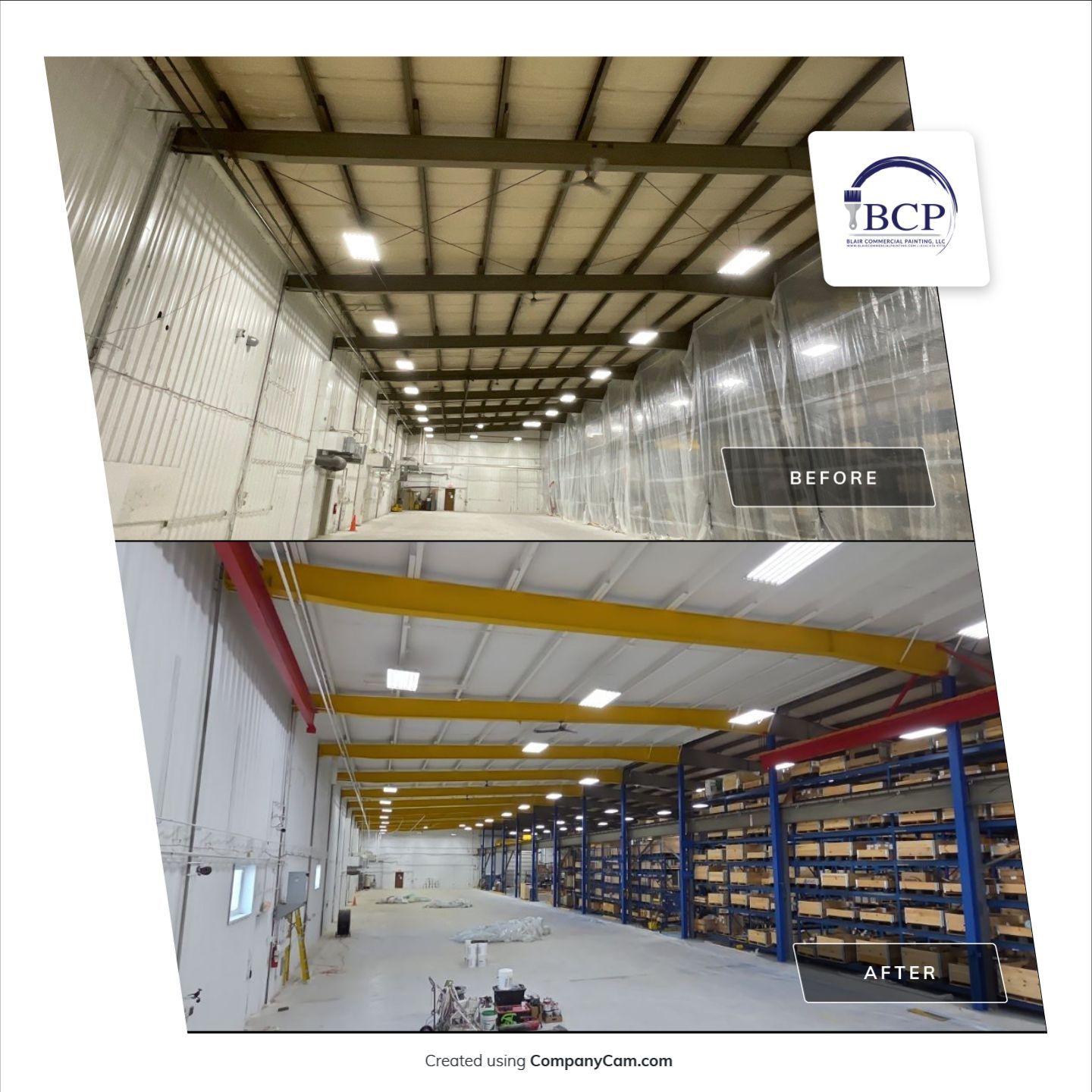 KHS Interior Warehouse by Blair Commercial Painting, LLC