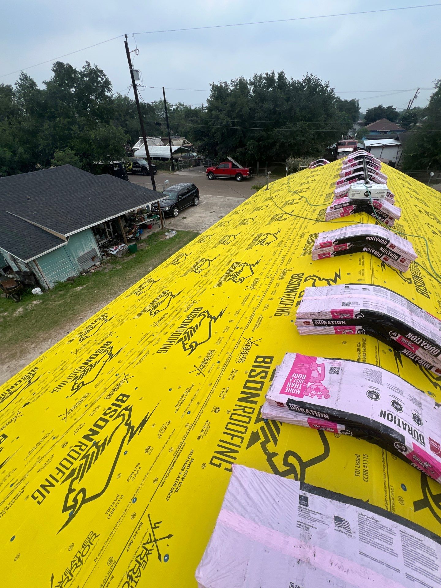Project in Donna by Bison Roofing  