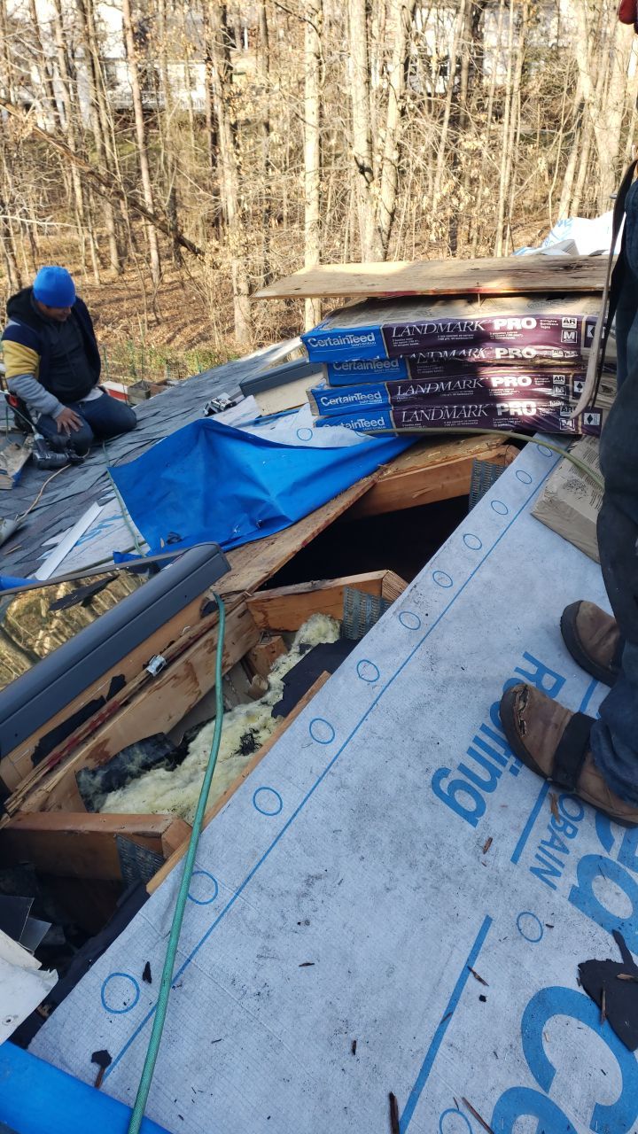 Burke Certainteed Landmark Pro MD Colonial Slate New Roof Installation by RM Banning, Inc.