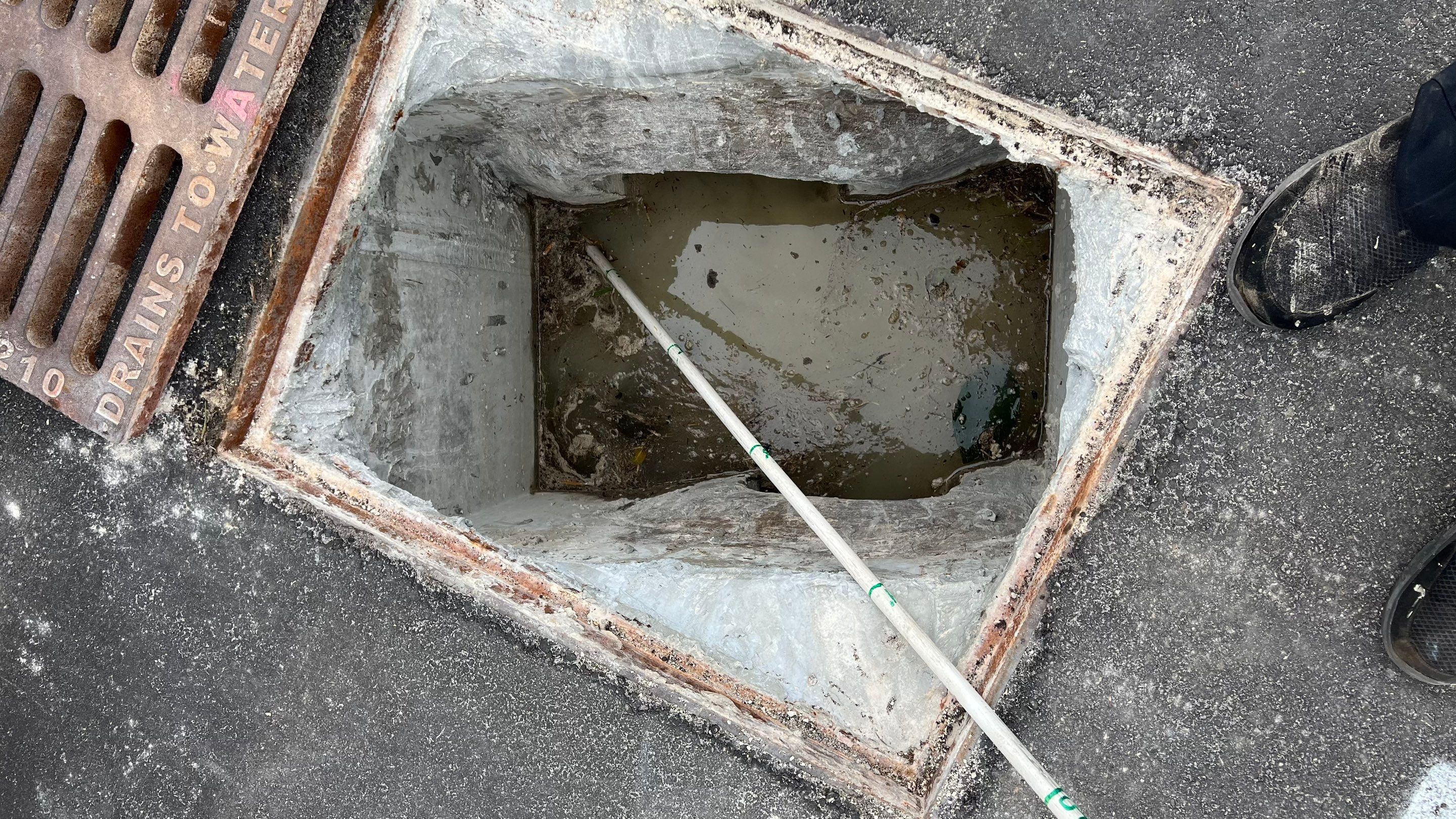 New Construction Storm Drain System Cleaning by APS Power & Water