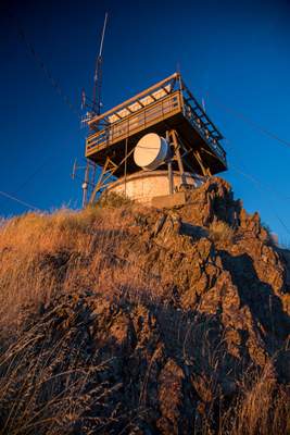 Metal Reroofing for Fire Lookout Tower at Mount Hamilton by Eastman Roofing & Waterproofing Inc.