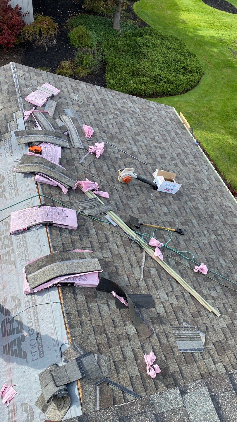Residential Roofing Installation using Owens Corning Duration Driftwood by Absolute Roofing and Construction