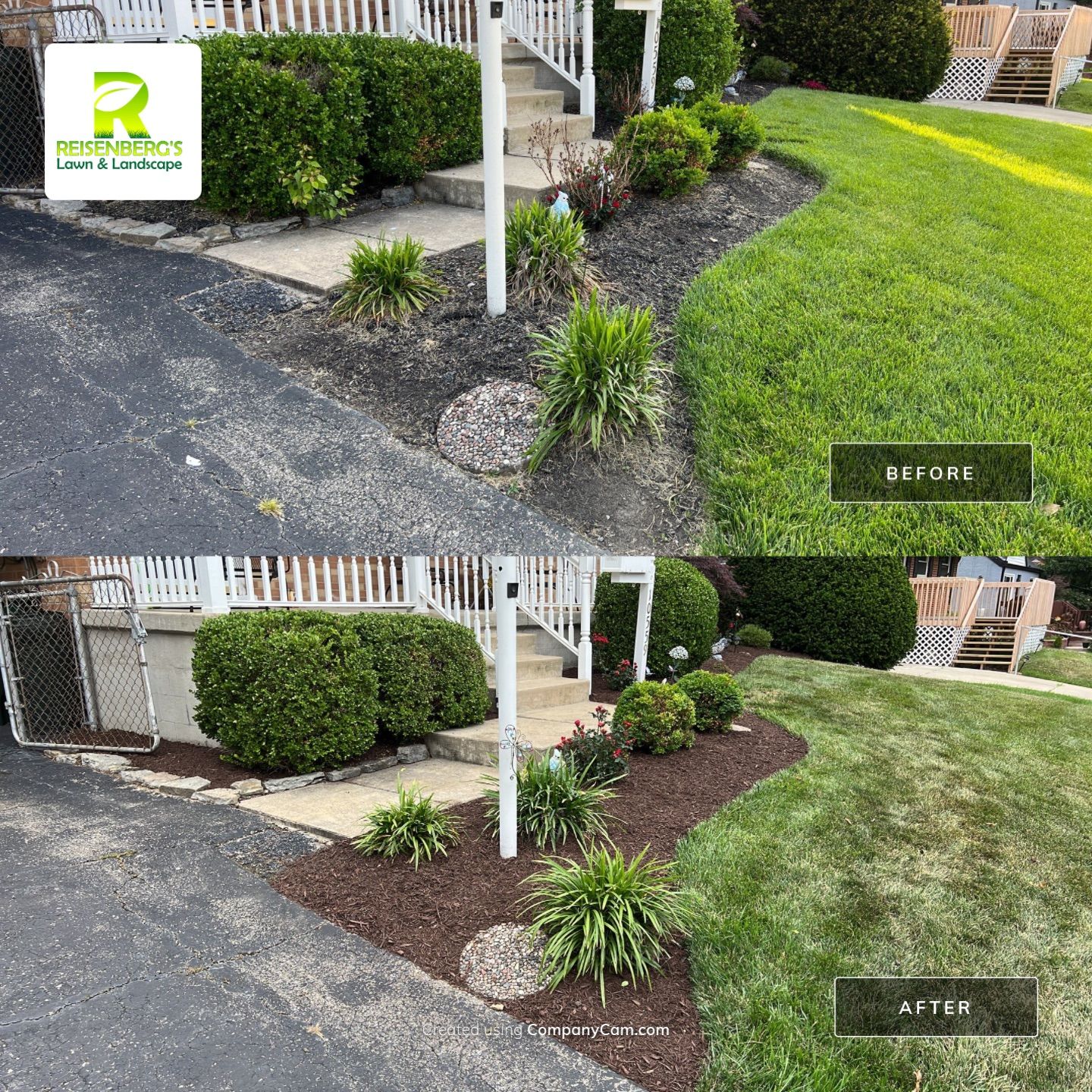Clean Up, Edge, Pune & Mulch w/ Install by Reisenberg’s Lawn & Landscape, LLC