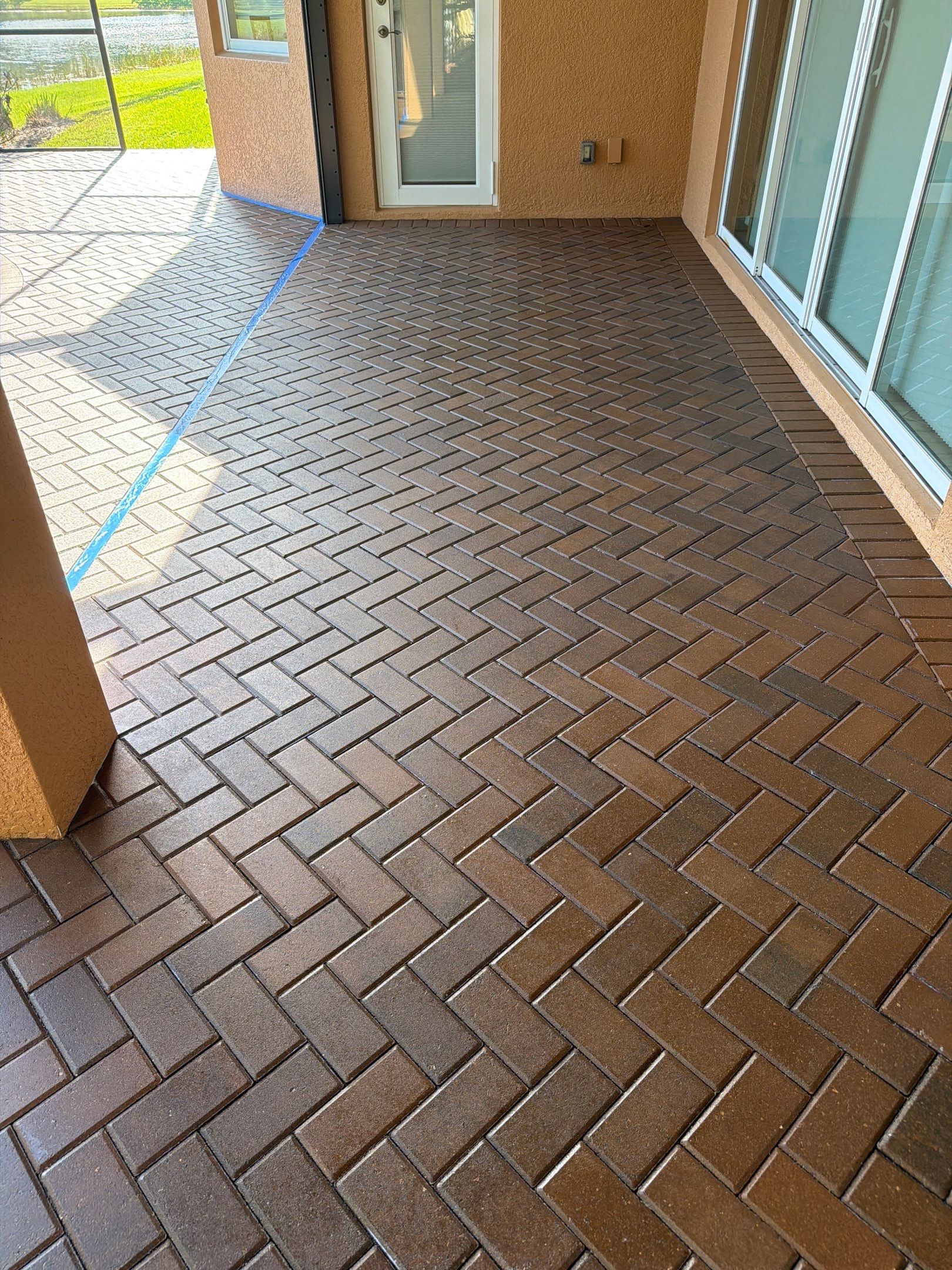 Valencia Lakes Paver Stripping and Sealing for Full Residential Property by Supreme Paver Experts