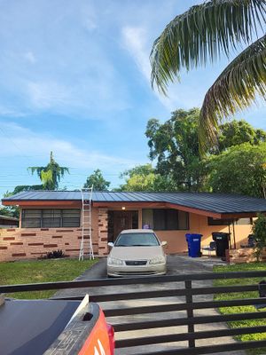 Metal Roof - Matte Black Color. Metal Alliance.