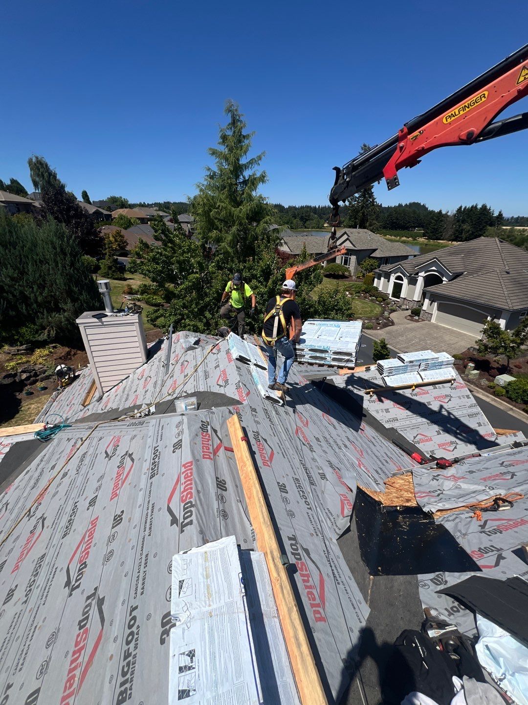 Residential Roofing Installation using IKO Dynasty (Color: Shadow Brown) by Orezona Building & Roofing Company, Inc.