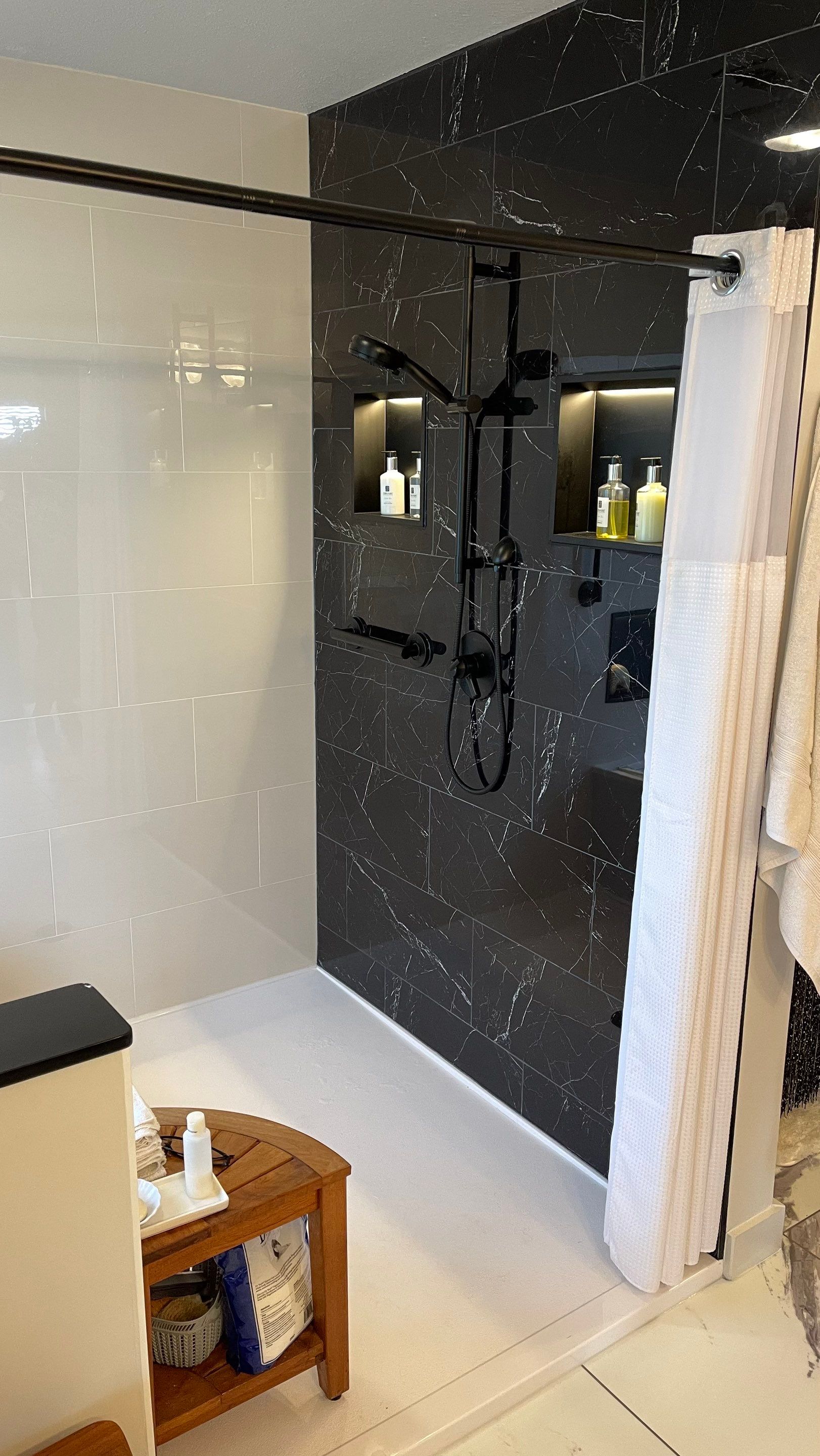 Stunning Boerne Bathroom Remodel Featuring Large Walk-in Shower by Legacy Bath and Kitchen 