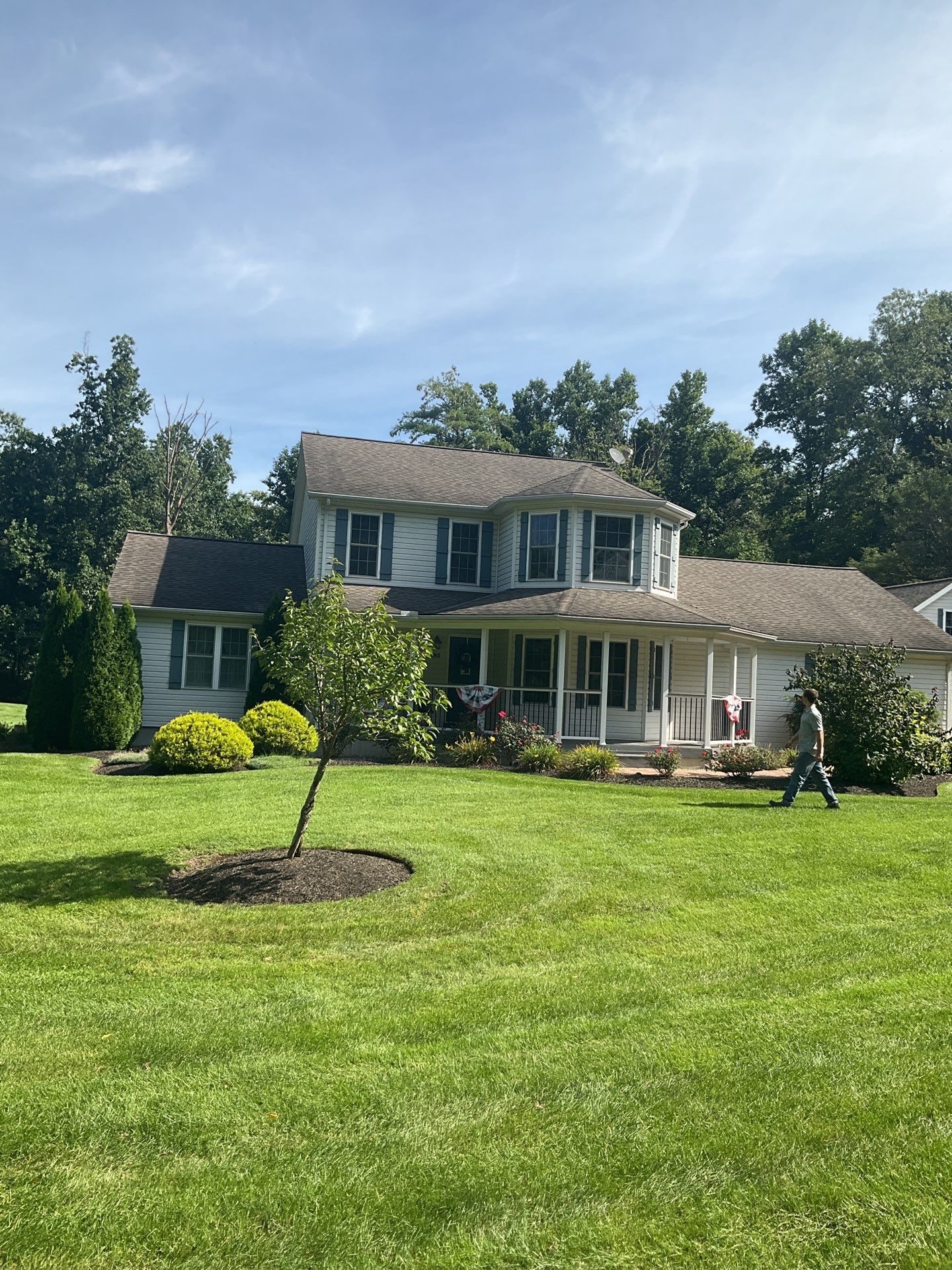 Metal roof install- shadow gray by Esh Builders