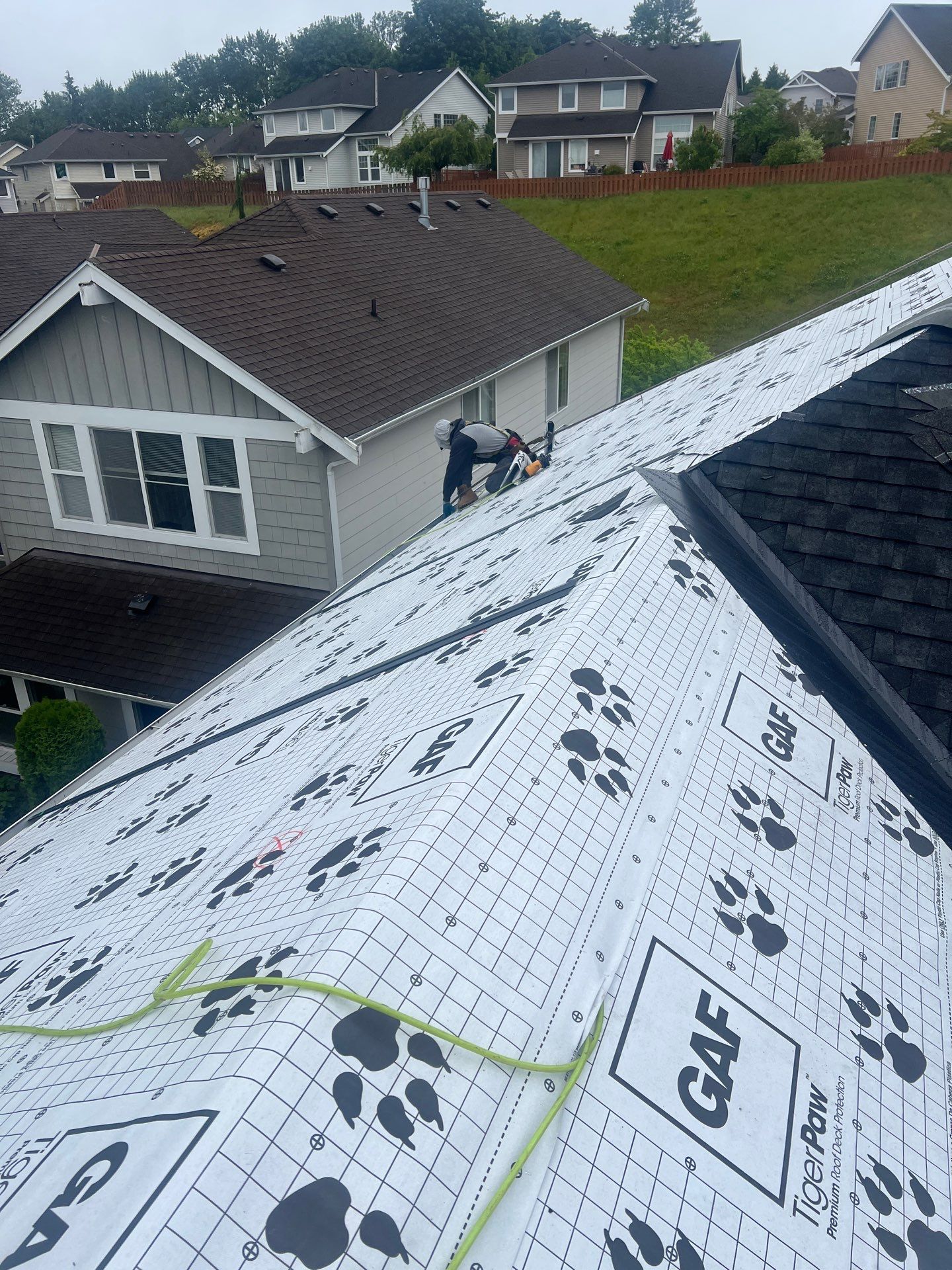 Residential Roofing Installation using GAF UHDZ Shingles by Roofing Formula LLC