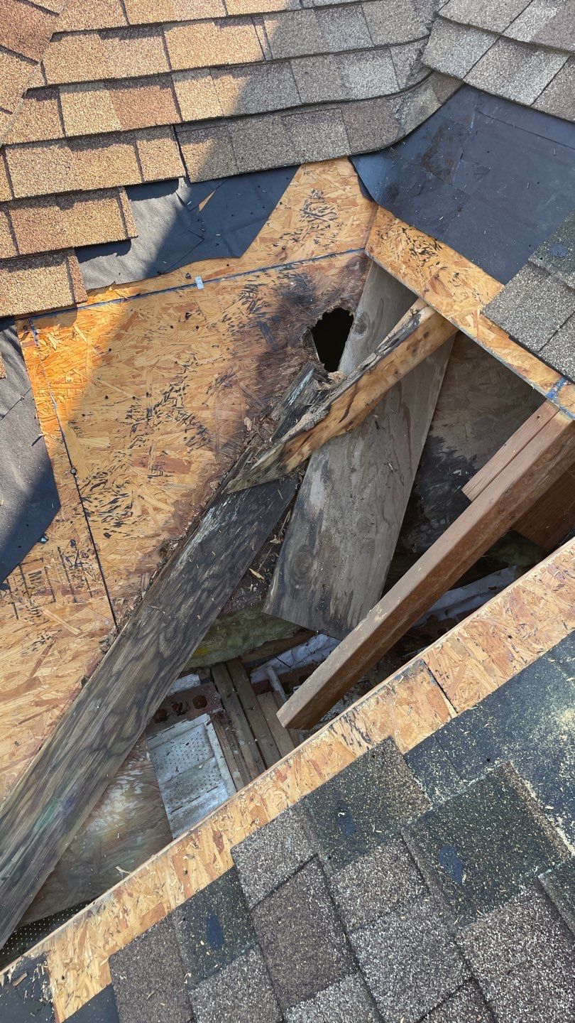 Residential Roof Leak Repair and Structural Wood Replacement in Frederick by Frederick Roof Repair